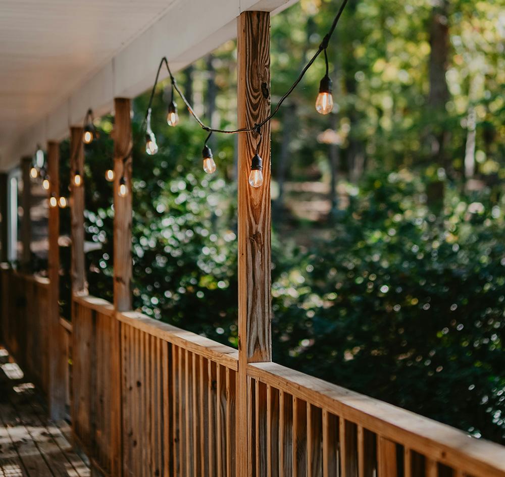 wood railing